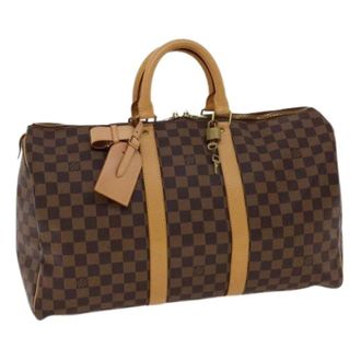 Louis Vuitton Pre-owned Canvas Handtas - Dames - Pre-owned - Bruin - Maat: ONE Size