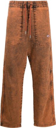 Diesel D-Martians track trousers - unisex - Cotton/Spandex/Elastane - M - Orange