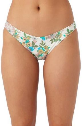 O'Neill Cara Floral Rockley Bikini Bottoms in Vanilla at Nordstrom Rack, Size X-Large