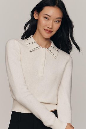 Derek Lam Sancia Embellished Collar Sweater