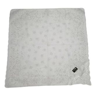 Celine Pre-owned Scarves, female, White, Size: ONE SIZE Pre-owned Vintage Silk Scarf