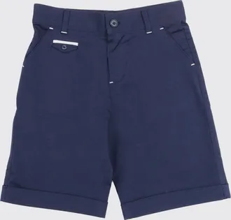 Tartine Et Chocolat Pantaloncini chino da bambino in cotone stretch blu