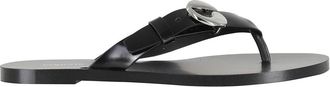 Coperni C Logo Flip Flops - Dames - Slippers - Zwart - 37 EU - Leer - Schoenen