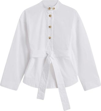 SOEUR Blusa Lizzie con Cintur&oacute;n - Blouses & Shirts - Mujer - Blanco - 2XS