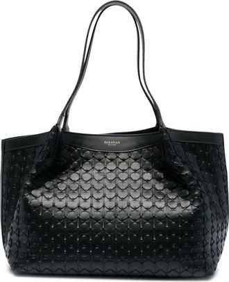 Serapian Mini Secret Mosaico Handbag - women - Calf Leather - One Size - Black
