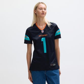 Nike Tua Tagovailoa Miami Dolphins Rivalries Collection Womens Nike Womens NFL Game Jersey in Blue | 67NW0G649PF-HZ4