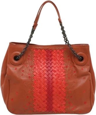 Bottega Veneta Pre-owned Leather Tote - Dames - Vintage Handtas - Veelkleurig - ONE Size - Leer - Vintage