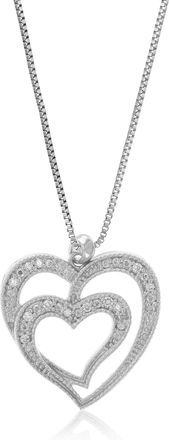 Vir Jewels 1/10 cttw Lab Grown Diamond Pendant Necklace.925 Sterling Silver 3/4 Inch With 18 Inch Chain