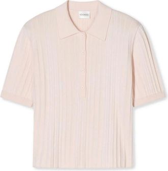 Closed Truien & Vesten, Dames, Roze, M, Ronde hals knitwear