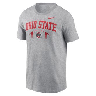 Nike Ohio State Primetime Football Icon Nike Mens College T-Shirt in Grey | N19906GOH-MDT