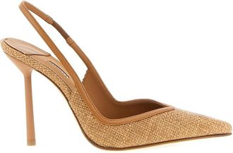 Le Silla Brown Slingback Heels