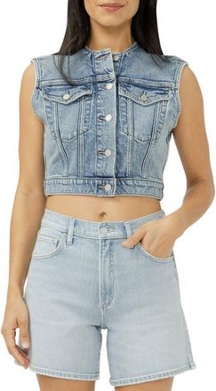 Silver Jeans Co Crop Denim Vest in Wanderlust at Nordstrom, Size X-Large