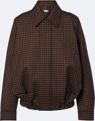 Loewe Checked wool blouson jacket