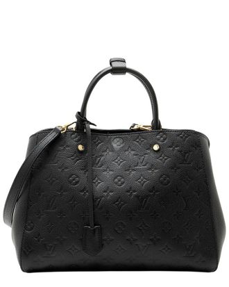 Louis Vuitton Black Monogram Empreinte Montaigne Gm (Authentic Pre-Loved)