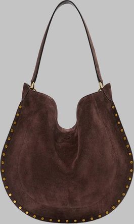 Isabel Marant Womens Shoulder Bag Oskan Hobo Soft Brown Calf Leather