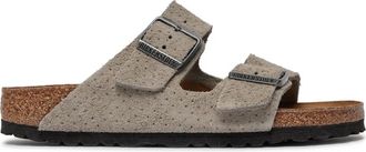 Birkenstock Geperforeerde Sandalen - Heren - Sandalen - Grijs - 41 EU - Su&egrave;de - Schoenen