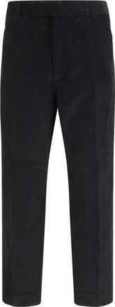 Thom Browne Cotton Chino Broek - Heren - Straight fit broeken - Zwart - XL - Katoen - Broeken
