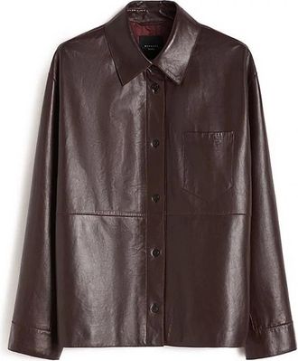 Max Mara Wkdscatola Jacket - Dames - Zomerjassen - Rood - S - Leer - Jassen