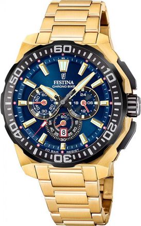 Festina F20727-1 Mens Chrono Bike Watch - Gold - One Size