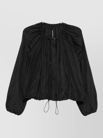Toteme gathered long-sleeve blouse