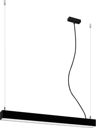 Thoro L&aacute;mpara de techo negro aluminio 4000k alt. 150 cm