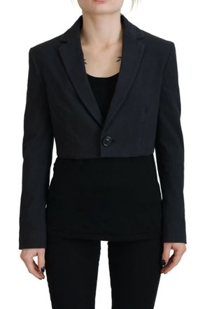 Dsquared2 Dsquared&sup2; Cotton Cropped Button Blazer Womens Jacket (Pre-Owned)