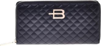Baldinini Portemonnee met rits - Dames - Portefeuilles - Zwart - ONE Size - Leer - Accessoires
