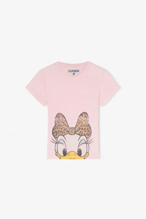 Ganni x Disney Daisy Duck Pink Baby Fit T-shirt Size XXS