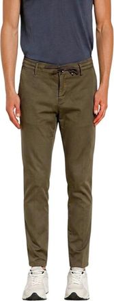 Mason's Milano Jogger Travel - Heren - Slim Fit Broeken - Groen - L - Katoen - Broeken