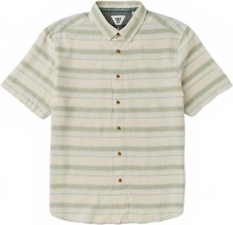 Vissla Mens J Linen Short Sleeve Shirt In Sage