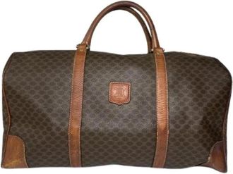 Celine Pre-owned Weekend Bags, female, Brown, Size: ONE SIZE Pre-owned Leather Weekend Bag