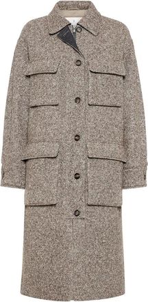 Brunello Cucinelli Dames, Mantels, Bruin, Maat: XS Zijde