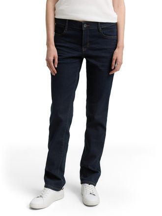 Tom Tailor Straight-Jeans TOM TAILOR LIVA, Damen, Gr. 26, L&auml;nge 32, blau (clean rinsed blau denim), Denim/Jeans, Obermaterial: 99% Baumwolle, 1% Elasthan. Futter