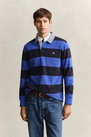 GANT Men Chambray Collar Striped Heavy Rugger (XXXL) ROYAL BLUE