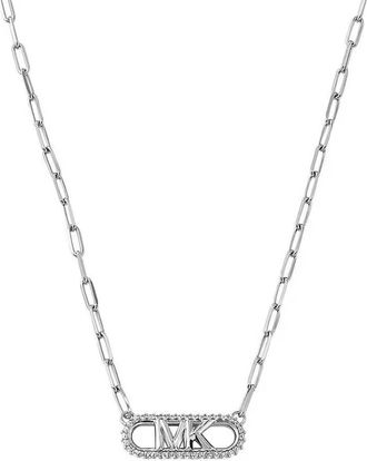 Michael Kors Empire Link Pave Pendant Necklace