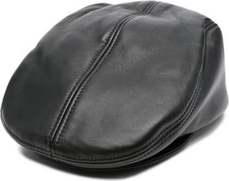Ruslan Baginskiy Leather Panelled Beret