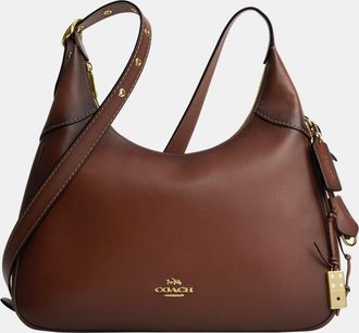 Coach Womens Ella Shoulder Bag - Brown Leather - One Size