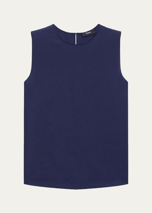 Theory Silk Straight Shell Top
