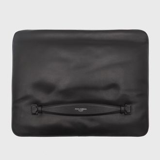 Dolce & Gabbana Black Leather Pouches