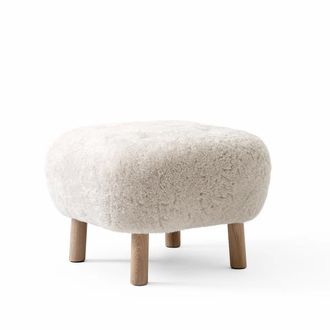 &tradition Pouf ATD1, Sheep Moonlight / Eiche ge&ouml;lt