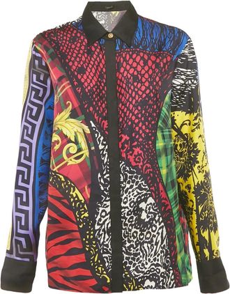 Versace Camicia con stampa - Nero