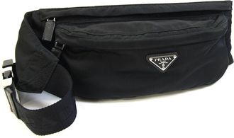 Prada Black White Nylon Sling Bag (Pre-Owned)