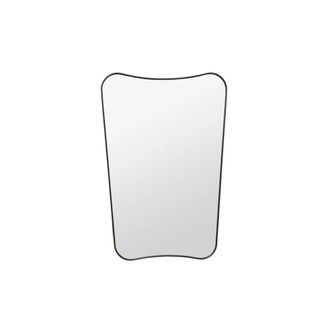 GUBI F.A. 33 Wandspiegel, 80 x 54 cm, Messing schwarz