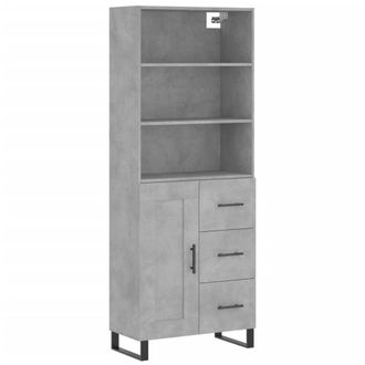 Berkfield Home Highboard Concrete Grey 69.5x34x180 cm Engineered Wood