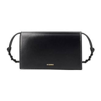 Jil Sander Tangle Wallet with Strap - Bags - Mujer - Negro - ONE SIZE