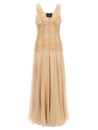 Giovanni Bedin Multicolor Silk Long Womens Dress