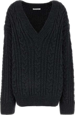 Cecilie Bahnsen Charcoal Wool Oversize Alia Sweater
