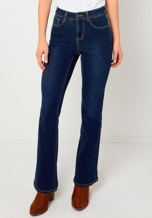 Joe Browns Stretch Denim Bootcut Jean in Dark Blue at Nordstrom, Size 30