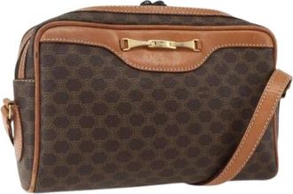 Celine Pre-owned Plastic Schoudertas - Dames - Vintage Schoudertas - Bruin - ONE Size - Leer - Vintage