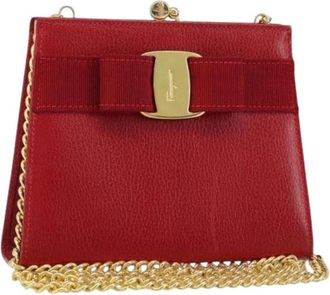 Ferragamo Pre-owned Cross Body Bags, female, Red, Size: ONE SIZE Pre-owned Shoulder Bag